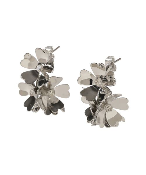 YECCA VECCA（イェッカヴェッカ）の「メタルフラワーピアス（ピアス（両耳用）・レディース・シルバー/ゴールド・FREE）」の11枚目の写真