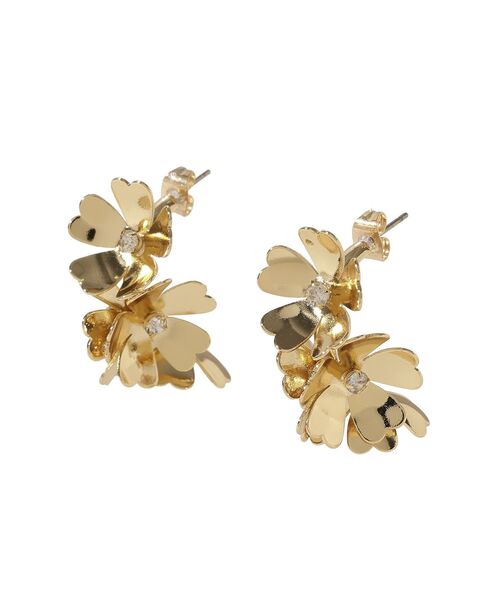 YECCA VECCA（イェッカヴェッカ）の「メタルフラワーピアス（ピアス（両耳用）・レディース・シルバー/ゴールド・FREE）」の12枚目の写真