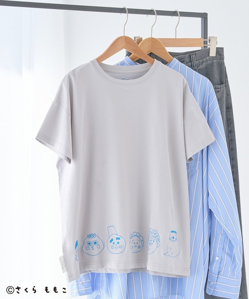 CRAFT STANDARD BOUTIQUE(クラフトスタンダードブティック)の「COJI‐COJI/コジコジ 刺繍入り半袖Tシャツ(Tシャツ/カットソー・レディース・アイボリー/グレー/チャコールグレー・FREE)」の3枚目の写真