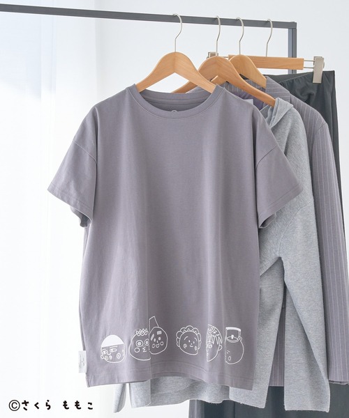 CRAFT STANDARD BOUTIQUE(クラフトスタンダードブティック)の「COJI‐COJI/コジコジ 刺繍入り半袖Tシャツ(Tシャツ/カットソー・レディース・アイボリー/グレー/チャコールグレー・FREE)」の1枚目の写真