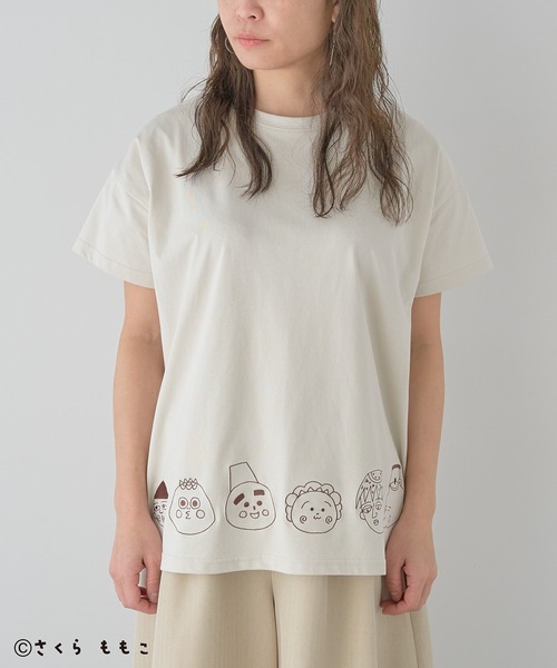 CRAFT STANDARD BOUTIQUE(クラフトスタンダードブティック)の「COJI‐COJI/コジコジ 刺繍入り半袖Tシャツ(Tシャツ/カットソー・レディース・アイボリー/グレー/チャコールグレー・FREE)」の5枚目の写真