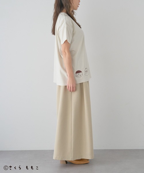 CRAFT STANDARD BOUTIQUE(クラフトスタンダードブティック)の「COJI‐COJI/コジコジ 刺繍入り半袖Tシャツ(Tシャツ/カットソー・レディース・アイボリー/グレー/チャコールグレー・FREE)」の8枚目の写真