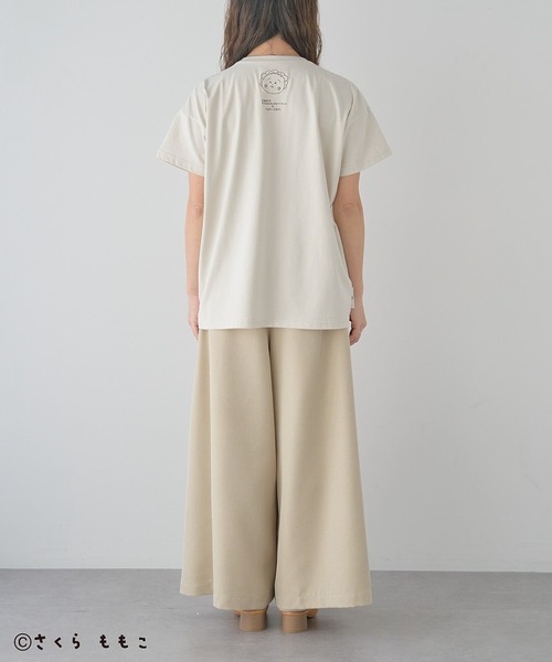 CRAFT STANDARD BOUTIQUE(クラフトスタンダードブティック)の「COJI‐COJI/コジコジ 刺繍入り半袖Tシャツ(Tシャツ/カットソー・レディース・アイボリー/グレー/チャコールグレー・FREE)」の9枚目の写真