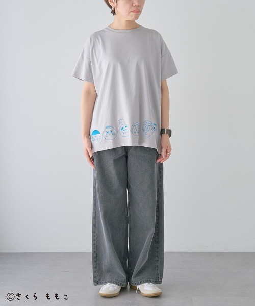 CRAFT STANDARD BOUTIQUE(クラフトスタンダードブティック)の「COJI‐COJI/コジコジ 刺繍入り半袖Tシャツ(Tシャツ/カットソー・レディース・アイボリー/グレー/チャコールグレー・FREE)」の15枚目の写真