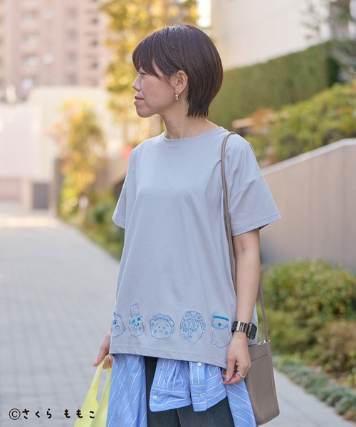 CRAFT STANDARD BOUTIQUE(クラフトスタンダードブティック)の「COJI‐COJI/コジコジ 刺繍入り半袖Tシャツ(Tシャツ/カットソー・レディース・アイボリー/グレー/チャコールグレー・FREE)」の18枚目の写真
