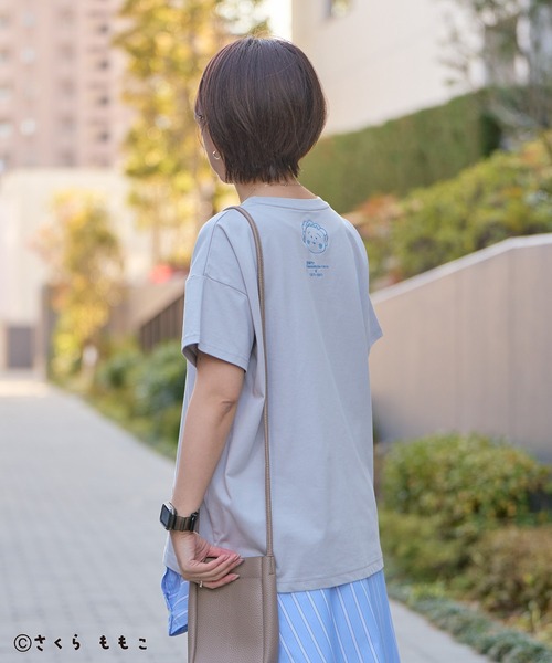 CRAFT STANDARD BOUTIQUE(クラフトスタンダードブティック)の「COJI‐COJI/コジコジ 刺繍入り半袖Tシャツ(Tシャツ/カットソー・レディース・アイボリー/グレー/チャコールグレー・FREE)」の19枚目の写真