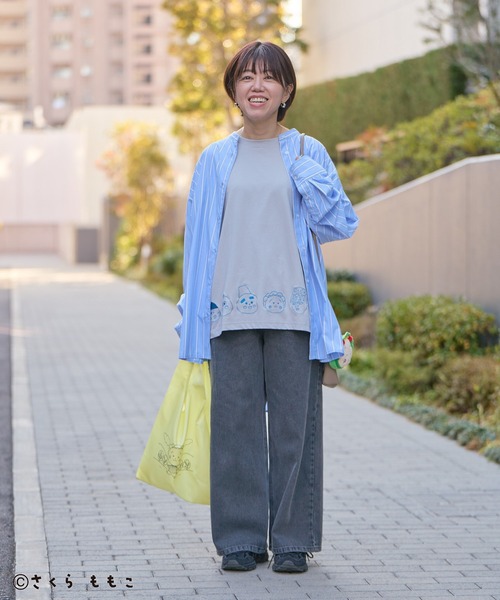 CRAFT STANDARD BOUTIQUE(クラフトスタンダードブティック)の「COJI‐COJI/コジコジ 刺繍入り半袖Tシャツ(Tシャツ/カットソー・レディース・アイボリー/グレー/チャコールグレー・FREE)」の20枚目の写真