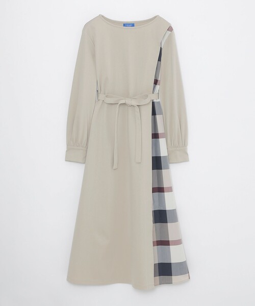 BLUE LABEL CRESTBRIDGE(ブルーレーベルクレストブリッジ)の「【一部店舗限定】パーシャルチェックポンチドレス(ワンピース・レディース・ブラック/ベージュ系その他・40/38/36)」の12枚目の写真
