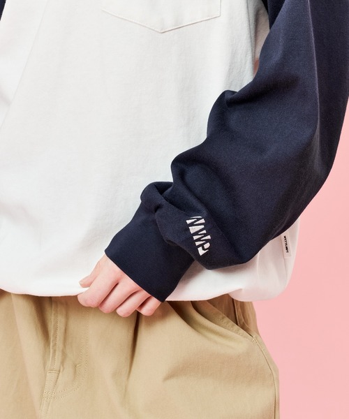WETTEMPT(ウィテンプト)の「DRAWSTRING RAGLAN L/S TEE / ドローコードラグランロンT(Tシャツ/カットソー・メンズ・オフホワイト/グレー/アイボリー・SMALL/MEDIUM/LARGE)」の20枚目の写真