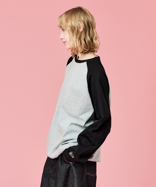 WETTEMPT(ウィテンプト)の「DRAWSTRING RAGLAN L/S TEE / ドローコードラグランロンT(Tシャツ/カットソー・メンズ・オフホワイト/グレー/アイボリー・SMALL/MEDIUM/LARGE)」の5枚目の写真