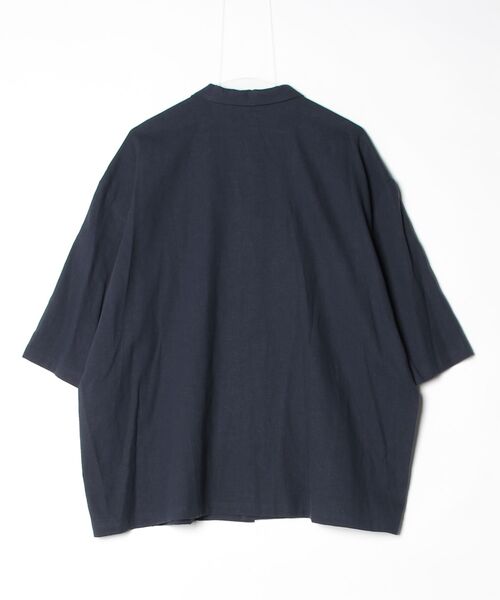 ohta（オータ）の「【ohta】 navy half jizo shirt（シャツ/ブラウス・メンズ・ネイビー・1）」の4枚目の写真