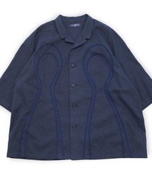 ohta（オータ）の「【ohta】 navy half jizo shirt（シャツ/ブラウス）」