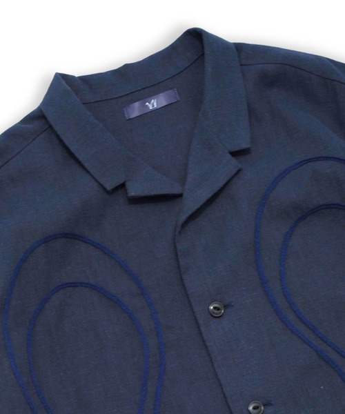 ohta（オータ）の「【ohta】 navy half jizo shirt（シャツ/ブラウス・メンズ・ネイビー・1）」の3枚目の写真