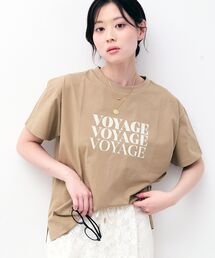 VOYAGEフロッキーロゴTシャツ