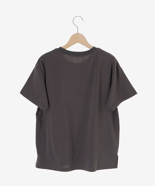 le.coeur blanc(ルクールブラン)の「VOYAGEフロッキーロゴTシャツ(Tシャツ/カットソー・レディース・ダークグレー/オフホワイト/ベージュ・38)」の12枚目の写真