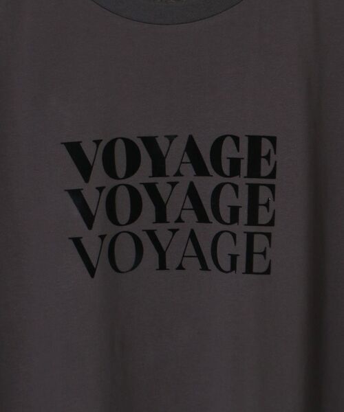 le.coeur blanc(ルクールブラン)の「VOYAGEフロッキーロゴTシャツ(Tシャツ/カットソー・レディース・ダークグレー/オフホワイト/ベージュ・38)」の15枚目の写真