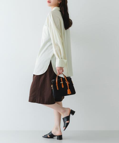 RODE SKO（ロデスコ）の「『Sサイズ』チャーム付メッシュミニバッグ（ハンドバッグ・レディース・ベージュ/ブラック・ONE）」の8枚目の写真