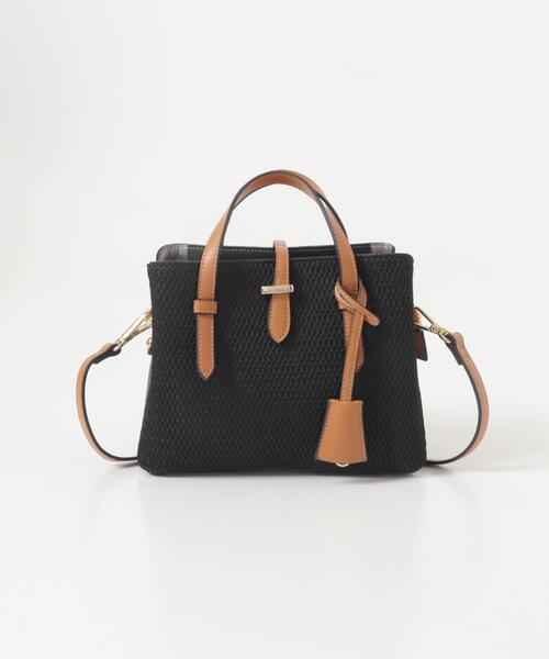 RODE SKO（ロデスコ）の「『Sサイズ』チャーム付メッシュミニバッグ（ハンドバッグ・レディース・ベージュ/ブラック・ONE）」の10枚目の写真