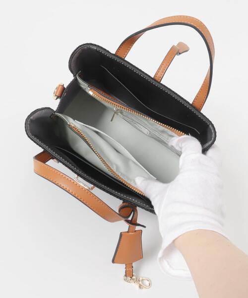 RODE SKO（ロデスコ）の「『Sサイズ』チャーム付メッシュミニバッグ（ハンドバッグ・レディース・ベージュ/ブラック・ONE）」の13枚目の写真