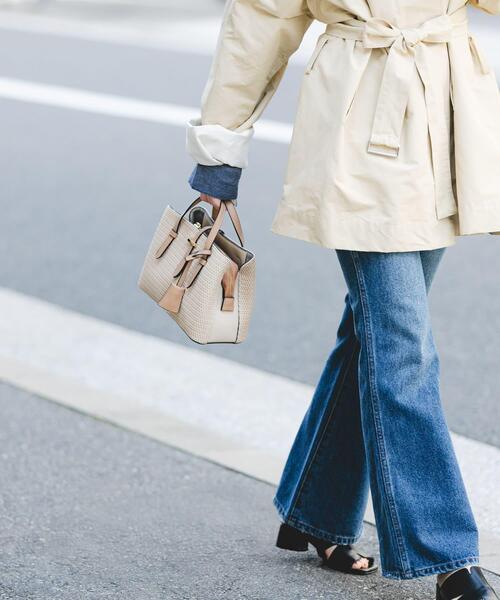 RODE SKO（ロデスコ）の「『Sサイズ』チャーム付メッシュミニバッグ（ハンドバッグ・レディース・ベージュ/ブラック・ONE）」の18枚目の写真