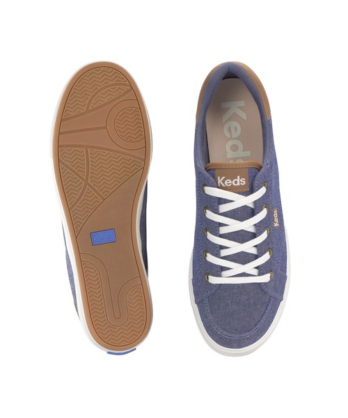 Keds(ケッズ)の「Keds ケッズ センター スリー シャンブレー ブルー(スニーカー・レディース・ブルー・25.0cm/24.5cm/24.0cm/23.5cm/23.0cm/22.5cm)」の5枚目の写真