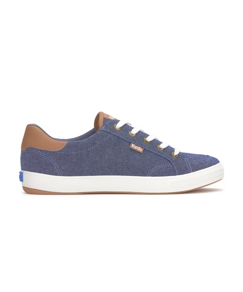 Keds(ケッズ)の「Keds ケッズ センター スリー シャンブレー ブルー(スニーカー・レディース・ブルー・25.0cm/24.5cm/24.0cm/23.5cm/23.0cm/22.5cm)」の2枚目の写真