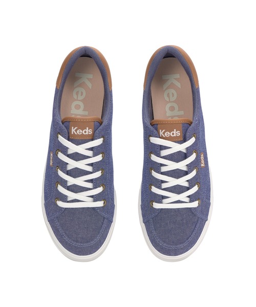 Keds(ケッズ)の「Keds ケッズ センター スリー シャンブレー ブルー(スニーカー・レディース・ブルー・25.0cm/24.5cm/24.0cm/23.5cm/23.0cm/22.5cm)」の3枚目の写真