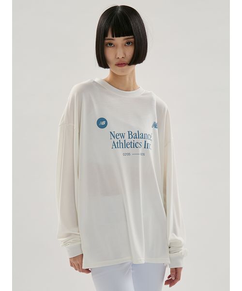emmi（エミ）の「【New Balance for emmi】グラフィックロングＴシャツ（Tシャツ/カットソー・レディース・ホワイト・M）」の8枚目の写真