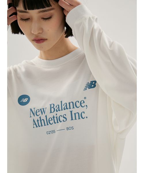 emmi（エミ）の「【New Balance for emmi】グラフィックロングＴシャツ（Tシャツ/カットソー・レディース・ホワイト・M）」の10枚目の写真