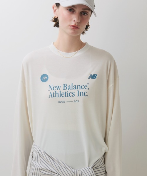 emmi（エミ）の「【New Balance for emmi】グラフィックロングＴシャツ（Tシャツ/カットソー・レディース・ホワイト・M）」の3枚目の写真