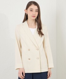 AMACA（アマカ）の「トリアセートリネンジャケット（テーラードジャケット）」