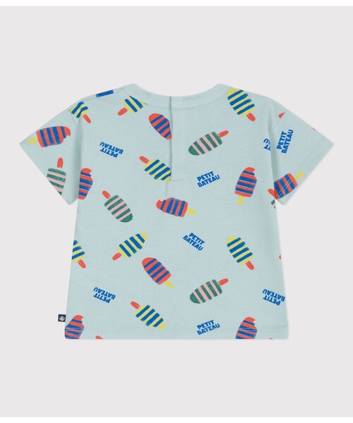 PETIT BATEAU(プチバトー)の「プリント半袖Tシャツ(Tシャツ/カットソー・キッズ・ブルー系その他/ライトブルー・18MONTH/36MONTH/24MONTH/12MONTH)」の5枚目の写真