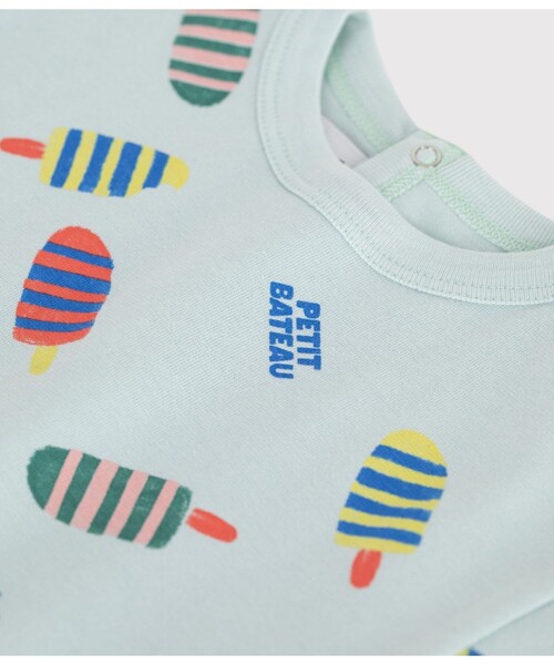 PETIT BATEAU(プチバトー)の「プリント半袖Tシャツ(Tシャツ/カットソー・キッズ・ブルー系その他/ライトブルー・18MONTH/36MONTH/24MONTH/12MONTH)」の6枚目の写真