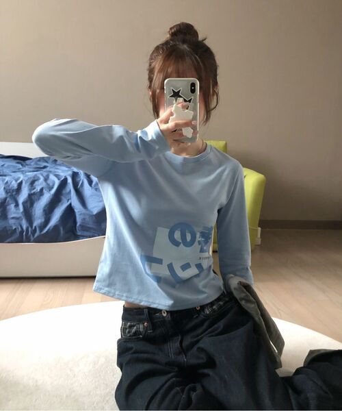 PARAKEET(パラキート)の「プレイドコンビロゴデニム(インディゴ)(デニムパンツ・レディース・ネイビー・MEDIUM/SMALL)」の7枚目の写真