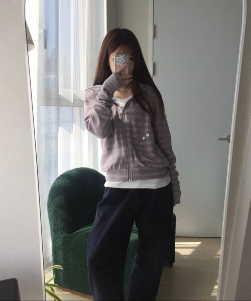 PARAKEET(パラキート)の「プレイドコンビロゴデニム(インディゴ)(デニムパンツ・レディース・ネイビー・MEDIUM/SMALL)」の10枚目の写真