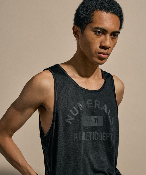 セール】[NUMERALS]ACTIVE COLLEGE PRINT TANK TOP（タンクトップ