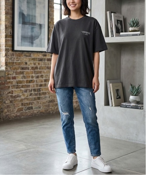 ALWAYS GOOD TIME（オルウェイズグッドタイム）の「【GOONIES/グーニーズ】ＵＳＤヴィンテージ加工プリント半袖Ｔシャツ/Movie Tee（Tシャツ/カットソー・メンズ・ブラック系その他/スミクロ/アイボリー/ホワイト系その他・L/M/LL）」の12枚目の写真