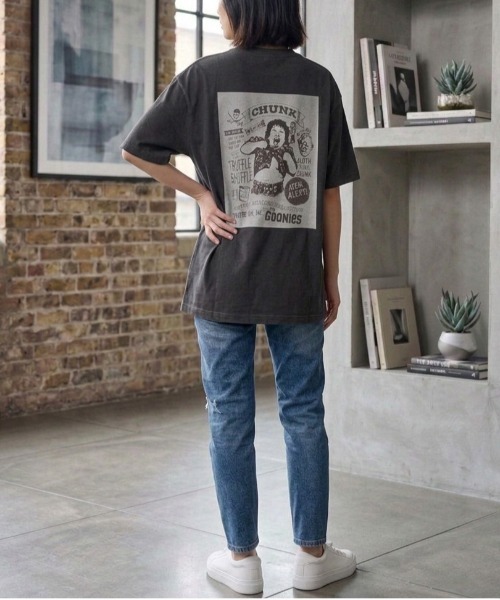 ALWAYS GOOD TIME（オルウェイズグッドタイム）の「【GOONIES/グーニーズ】ＵＳＤヴィンテージ加工プリント半袖Ｔシャツ/Movie Tee（Tシャツ/カットソー・メンズ・ブラック系その他/スミクロ/アイボリー/ホワイト系その他・L/M/LL）」の22枚目の写真