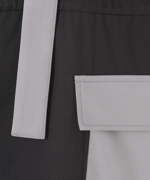 LEPSIM（レプシィム）の「異素材ジャンパースカート　653957（ジャンパースカート・レディース・グレー/カーキ/ブラック・FREE）」の15枚目の写真