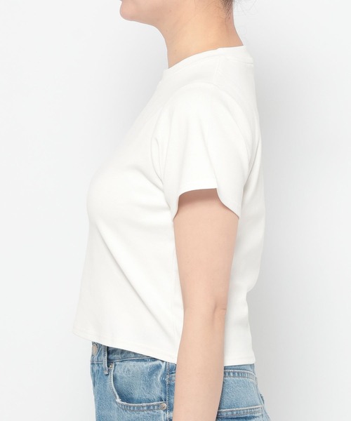 LOWRYS FARM(ローリーズファーム)の「フライスチビTEE 637055(Tシャツ/カットソー・レディース・ホワイト/ホワイト系その他/ブラック/グレー系その他/ブラウン系その他・FREE)」の7枚目の写真