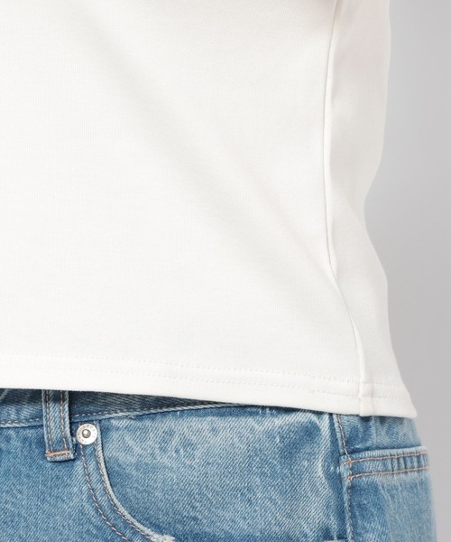 LOWRYS FARM(ローリーズファーム)の「フライスチビTEE 637055(Tシャツ/カットソー・レディース・ホワイト/ホワイト系その他/ブラック/グレー系その他/ブラウン系その他・FREE)」の11枚目の写真