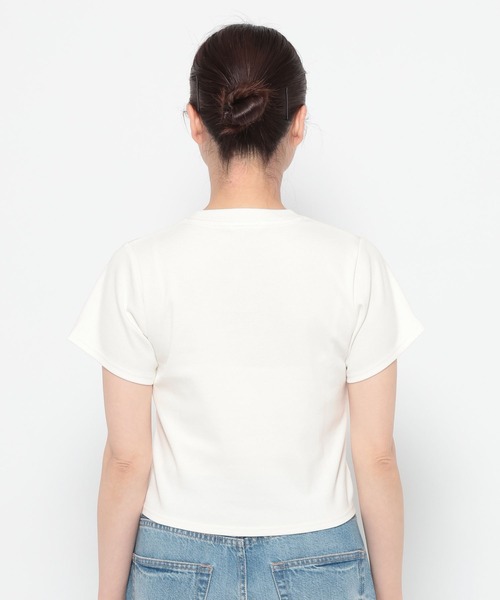 LOWRYS FARM(ローリーズファーム)の「フライスチビTEE 637055(Tシャツ/カットソー・レディース・ホワイト/ホワイト系その他/ブラック/グレー系その他/ブラウン系その他・FREE)」の12枚目の写真