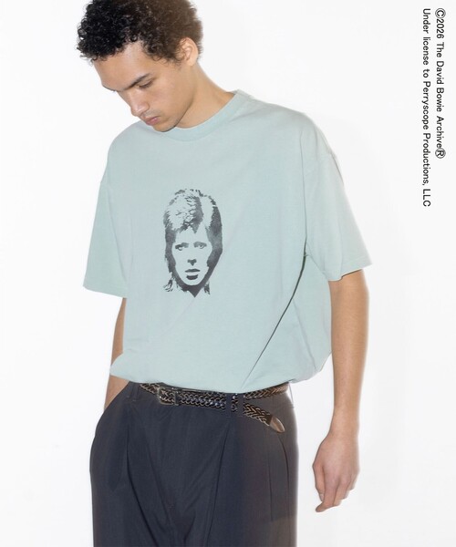 MONKEY TIME（モンキータイム）の「＜DAVID BOWIE × monkey time＞プリント Tシャツ（Tシャツ/カットソー・メンズ・ホワイト/ブラック/ライム・L/M/S/XL）」の3枚目の写真