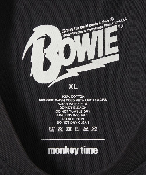 MONKEY TIME（モンキータイム）の「＜DAVID BOWIE × monkey time＞プリント Tシャツ（Tシャツ/カットソー・メンズ・ホワイト/ブラック/ライム・L/M/S/XL）」の18枚目の写真