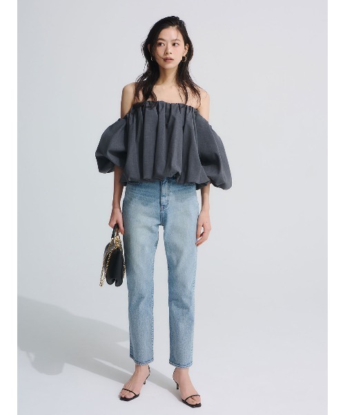 anuans（アニュアンス）の「【0サイズあり】Slim straight denim（デニムパンツ・レディース・ブラック/ライトブルー/ベージュ/インディゴブルー・X-SMALL/SMALL/MEDIUM）」の14枚目の写真