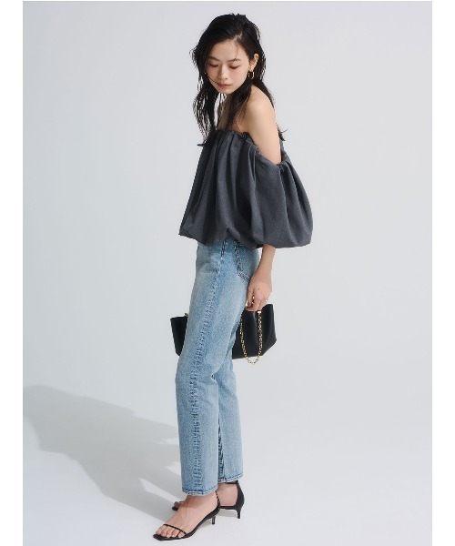 anuans（アニュアンス）の「【0サイズあり】Slim straight denim（デニムパンツ・レディース・ブラック/ライトブルー/ベージュ/インディゴブルー・X-SMALL/SMALL/MEDIUM）」の15枚目の写真