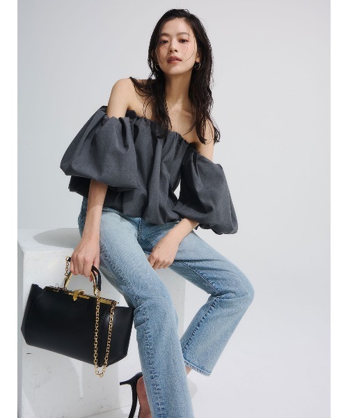 anuans（アニュアンス）の「【0サイズあり】Slim straight denim（デニムパンツ・レディース・ブラック/ライトブルー/ベージュ/インディゴブルー・X-SMALL/SMALL/MEDIUM）」の17枚目の写真