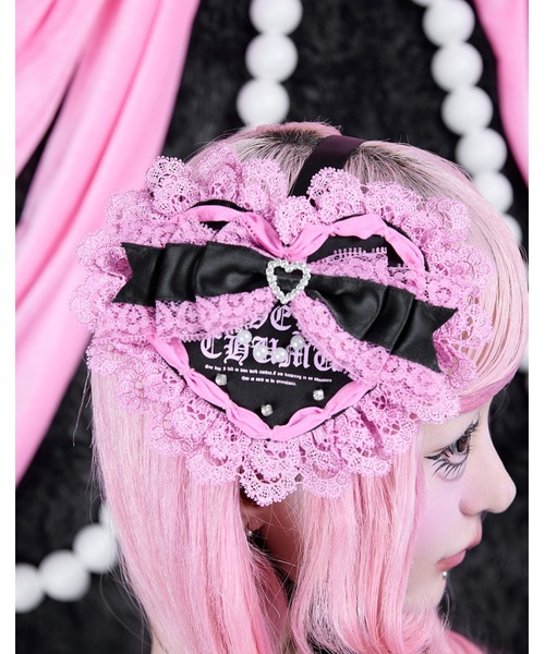Rhinestone love heart's cake head dress（その他ヘアアクセサリー
