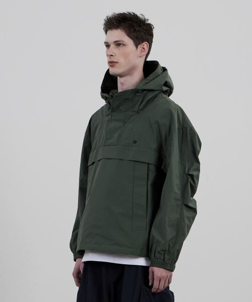 KALAPATTHAR(カラパタール)の「Nylon RIB Pullover Jacket - KHAKI(ナイロンジャケット・メンズ・その他・MEDIUM/LARGE)」の1枚目の写真