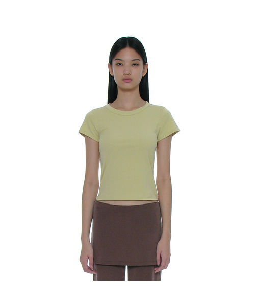 PARTIMENTO WOMEN（パルティメントウィメン）の「PWC ベイビーTシャツ_10カラー（Tシャツ/カットソー・レディース・レッド/ピンク/グリーン系その他/イエロー系その他・LARGE/SMALL）」の3枚目の写真